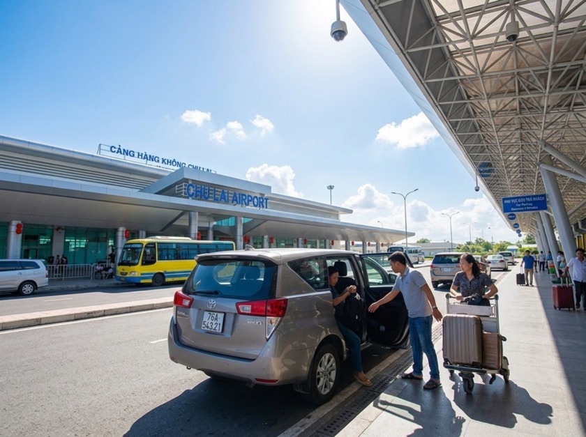 Taxi Bình Sơn đi sân bay Chu Lai giá tốt 24/7