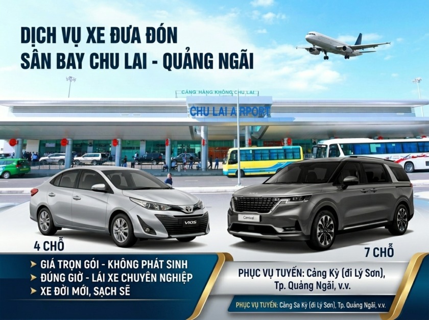 taxi bình sơn đi sân bay chu lai