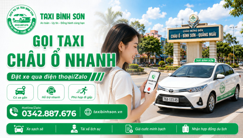 Gọi taxi Châu Ổ