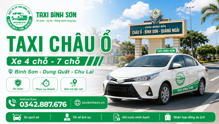 taxi Bình Sơn Taxi Châu Ổ