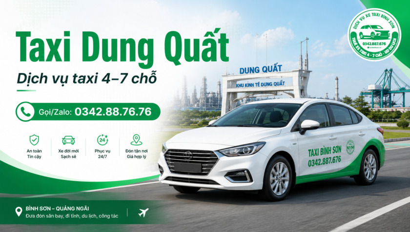 taxi Bình Sơn Taxi Dung Quất